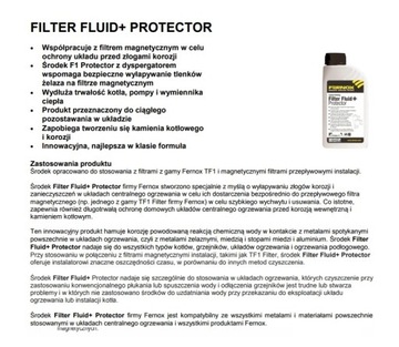 Клапаны FERNOX TF1 TOTAL FILTER CU 28MM + Жидкость для центрального отопления Фильтрующая жидкость Ингибитор F9