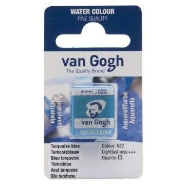 Фарба акварельна Van Gogh напівкювета 522 Бірюзовий Синій