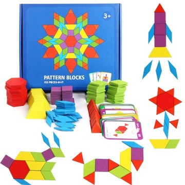 DREWNIANE PUZZLE UKŁADANKA GRA LOGICZNA MONTESSORI