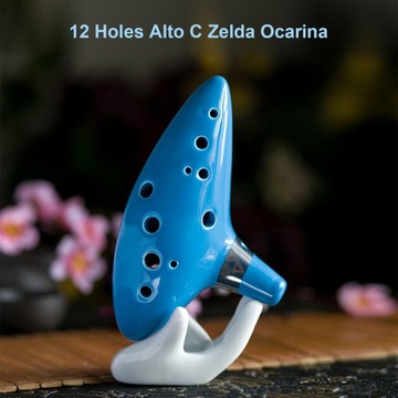Керамическая флейта-флейта Alto C Zelda Ocarina с 12 отверстиями