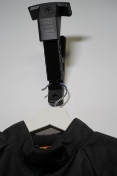 ВЕШАЛКА для мотоциклетного шлема и куртки, настенный крючок ЧЕРНАЯ СРЕДНЯЯ 3Dit