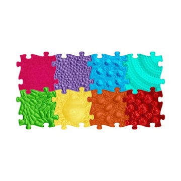 Mata sensoryczna 8 elem. Rainbow puzzle sensoryczne Muffik