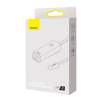 НАДЕЖНЫЙ СОВМЕСТИМЫЙ СЕТЕВОЙ АДАПТЕР BASEUS LITE СЕРИИ USB-C НА RJ45