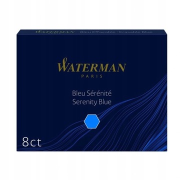 ATRAMENT DO PIÓR WATERMAN NIEBIESKIE NABOJE PIÓRO