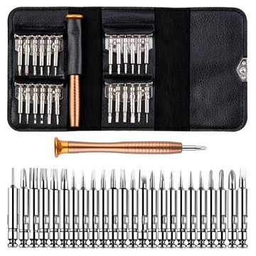 ZESTAW PRECYZYJNYCH ŚRUBOKRĘTÓW 25W1 WKRĘTAKI TORX