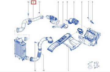 Воздушный шланг Talisman 144607562R 1.6 16V