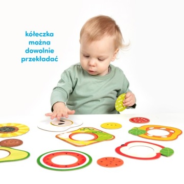 Пазл My Czuczu Food с дырочкой для детей: 12м+