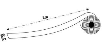 Оконная фольга для венецианского зеркала, клей длина 2 м