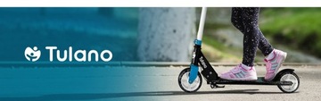 Самокат ДЕТСКИЙ Складной Tulano Rookie 40 Белые светодиодные колеса