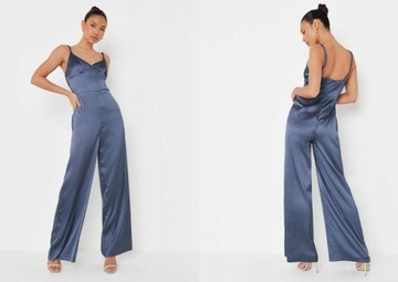 MISSGUIDED SATYNOWY KOMBINEZON MAXI XS