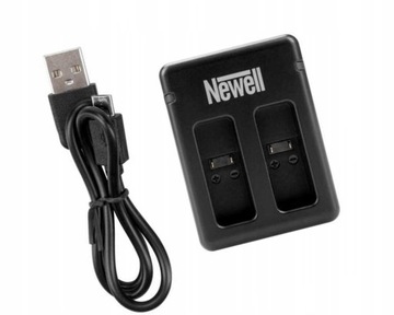 Ładowarka Dwukanałowa Dual USB Newell do GoPro HERO 8 7 6 5 Black / Silver