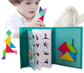 DREWNIANE PUZZLE UKŁADANKA GRA LOGICZNA MONTESSORI