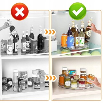 ВРАЩАЮЩИЙСЯ ПОДНОС КУХОННАЯ ПОЛКА НА СТОЛЕШНЕЕ 2 шт.