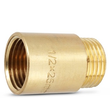 ЛАТУННЫЙ СОЕДИНИТЕЛЬ, УДЛИНИТЕЛЬ ВОДЯНОЙ ТРУБЫ 1/2 25 ММ