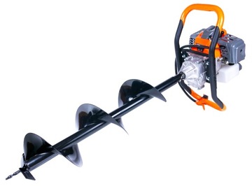 БЕНЗИНОВАЯ БУРОВАЯ УСТАНОВКА ШНЕК + 3 СВЕРЛА 10/20/30 СМ