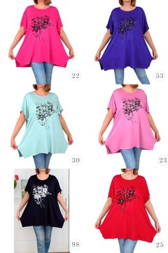Туника блузка длинная женская вискоза Geil 5xl 6xl Colors