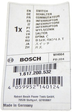 Выключатель Bosch GBH 2-24 D GBH 2-24DF