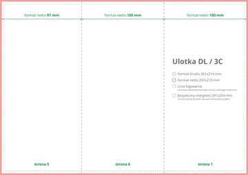 Листовки двухсторонние сложенные А4 в DL Z/C МЕЛ глянцевый 170г - 500 шт.