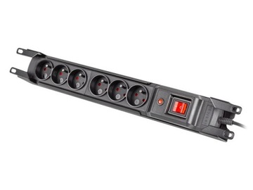 Listwa przeciwprzepięciowa rack 19cali M6 3m