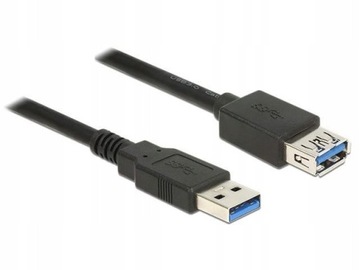 DELOCK 85057 Delock Kabel Przedłużacz USB 3.0 AM-AF, 3m, czarny