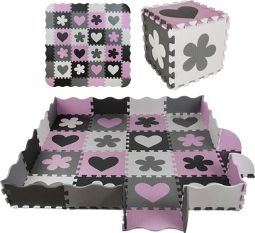 MATA EDUKACYJNA DLA DZIECI DUŻA XXXL KOJEC PUZZLE