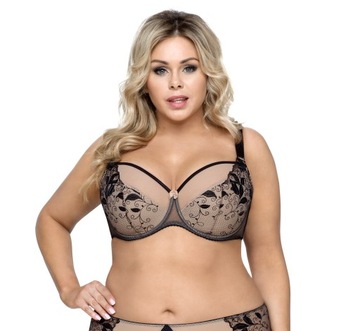 BIGGI BIUSTONOSZ SEMI-SOFT JOYCE CZARNY BEŻ 85B
