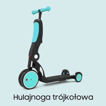 BeBehoo Трехколесный самокат Велосипед Детский автомобиль Красный 5в1 2-6 лет