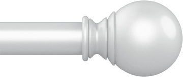 Karnisz pojedynczy drążek regulowany 220-330 cm srebrny