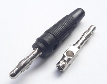 wtyki banan 4mm WB10 czarny