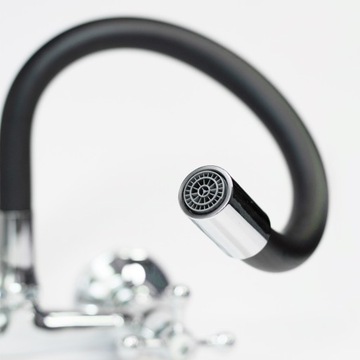 BATERIA ZLEWOZMYWAKOWA KUCHENNA UMYWALKOWA ELASTYCZNA WYLEWKA KRAN