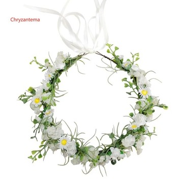 Opaska Wianek I Komunia Święta Chryzantema