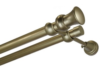 KARNISZ METAL PODWÓJNY 19 / 320 cm bez zapinek