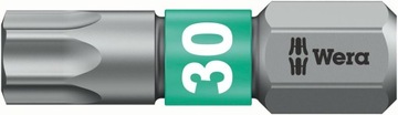 Bit do wkrętów BiTorsion TORX 1/4'' TX30x25mm WERA