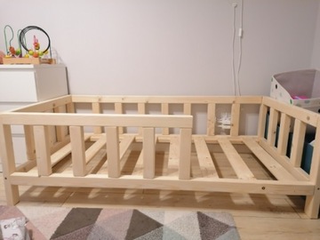 Łózko Drewniane 160x80 dla Dziecka Lite Drewno