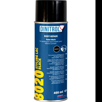 Lakier do plastiku DINITROL 8020 Czarny Spray