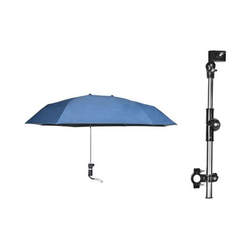 Parasol na krzesło z zaciskiem Sun Blue Single Layer