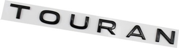 Черная эмблема с надписью VOLKSWAGEN TOURAN OEM QUALITY