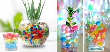 ГЕЛЕВЫЕ ШАРИКИ ДЛЯ ЦВЕТОВ ГИДРОГЕЛЬ ДЛЯ ПОРОШЕНИЯ ДЕКОРАТИВНАЯ ЗЕМЛЯ 10000 ШТ.