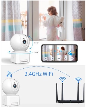 KAMERA WiFi Obrotowa IP Wifi Full HD CCTV kamery M210