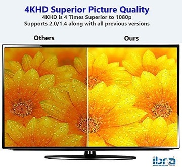 КАБЕЛЬ HDMI ETHERNET 4K 24K ЗОЛОТОЙ 50/60Гц 19 PIN 2M