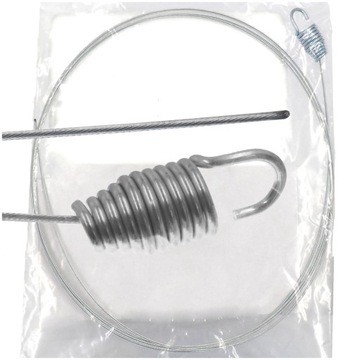 LINKA NAPĘDU KOSIARKI LINKA STALOWA UNIWERSALNA SPRĘŻYNA KULA DRUT 2.5m