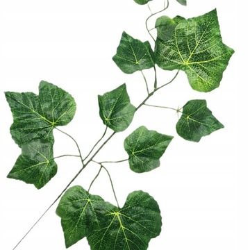 ИСКУССТВЕННЫЕ ЦВЕТЫ ВИНОГРАДНЫЕ ЛИСТЬЯ ВЕТКА ПЛЮЩА