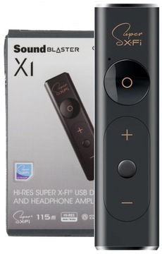 KARTA MUZYCZNA DŹWIĘKOWA CREATIVE SOUND BLASTER X1 USB HI-RES X-FI DAC