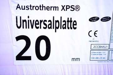 Полистирол Styrodur Austrotherm XPS - TOP20 - 2 см - GK - упаковка 7,5 м2