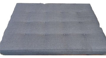 Poduszka na jedną PALETĘ 120 x 80 silver 23 SZARY