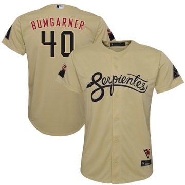 Replika koszulki gracza Bumgarner Sand Arizona Diamondbacks Connect, 3XL