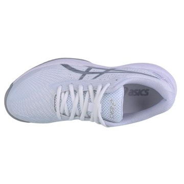 Белые синтетические спортивные волейбольные кроссовки Asics, размер 37,5