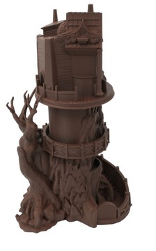 Obserwator ogromna wieża do kości - Dice Tower Brązowy