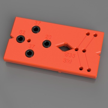 Шаблон для петель и направляющих - шаблон