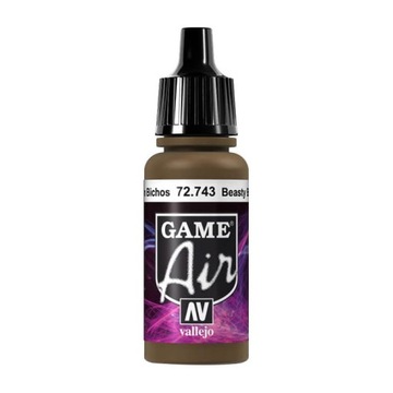 Farba Vallejo 72.743 Beasty Brown Game Air 17ml